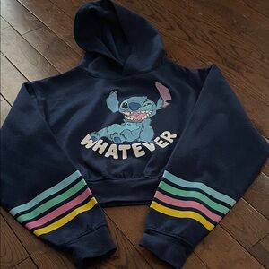 Navy Blue Stitch Hoodie
